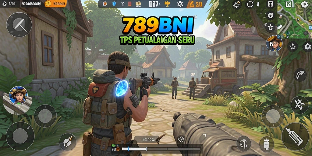 Screenshot gameplay 789BNI menampilkan aksi TPS yang intens.