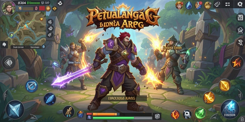 Tampilan seru gameplay ARPG di 8364 dengan aksi mendebarkan.