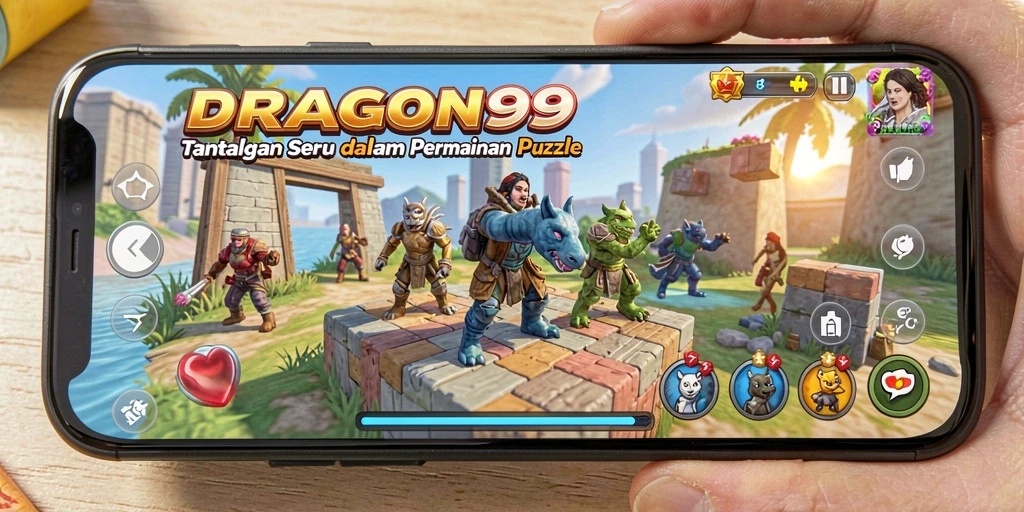 Screenshot gameplay DRAGON99 menampilkan tantangan Puzzle yang seru.