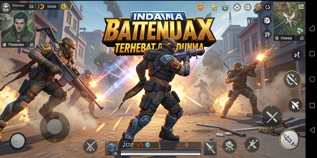 Gameplay seru dalam pertempuran Battle Royale di INDAAA.