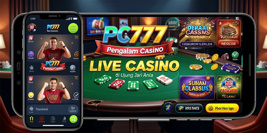 Tampilan gameplay Live Casino yang mendebarkan di PC777.