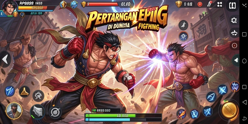 Tampilan gameplay RP8888 yang intens dan mendebarkan.