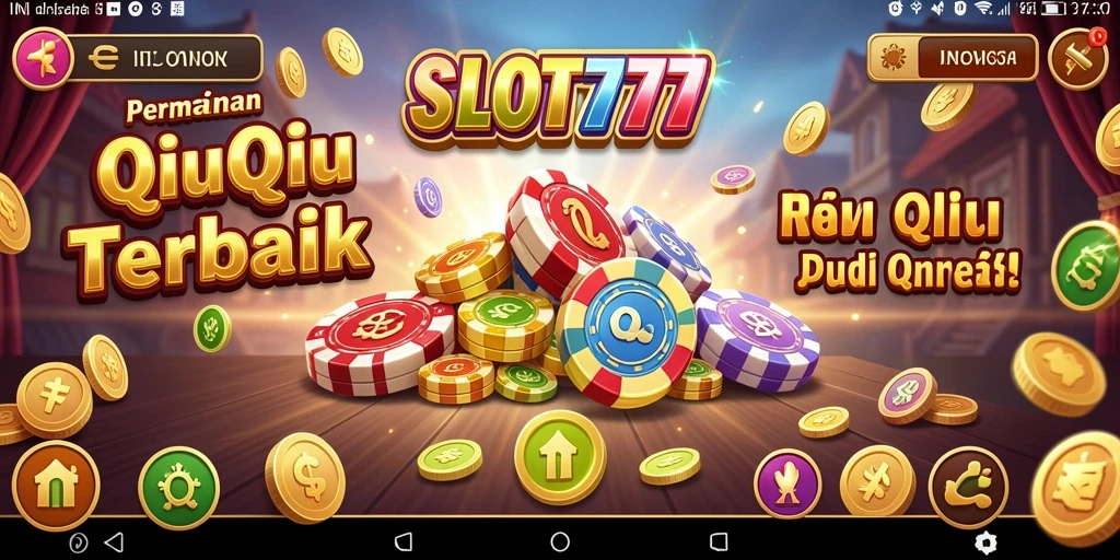 Tampilan antarmuka permainan QiuQiu SLOT777 yang menarik.