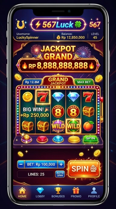 Katalog aplikasi lengkap yang ditawarkan oleh 567luck.